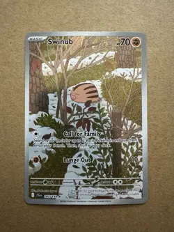 Swinub 165/159 Illustration Rare Holo – Journey Together Pokemon TCG Card - Image 1