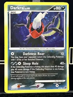 Darkrai 4/106 Great Encounters Holo Pokemon Card - Image 3