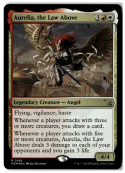 MTG Foil Aurelia, the Law Above - Promo Pack: Murders at Karlov Manor MP English - Image 1