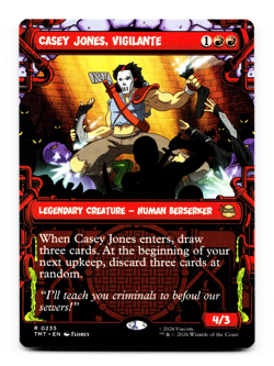 Casey Jones, Vigilante (Showcase) - [Teenage Mutant Ninja Turtles] MTG TMT 0235 - Image 3