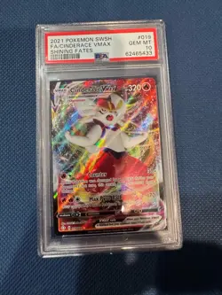 Pokemon TCG VMax Cinderace Shinning Fates 19 PSA Graded 10 Gem - Image 1