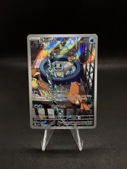 Pokemon Squirtle Illustration Rare Full Art Holo Sv07: Stellar Crown 148/142 - Image 1