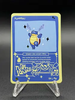 Pokedoodles Pumpers 54/90 - Rare - Pokemon Blastoise Fan Art - Image 1