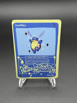Pokedoodles Pumpers 54/90 - Rare - Pokemon Blastoise Fan Art - Image 2