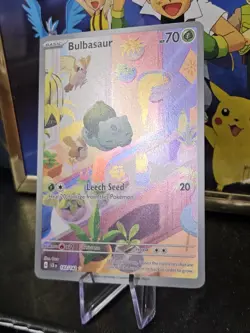 Pokemon TCG 🍁 Bulbasaur 143/142 Sv07: Stellar Crown Illustration Rare IR NM/M - Image 3