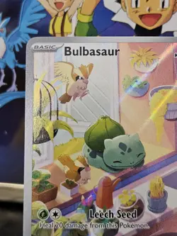 Pokemon TCG 🍁 Bulbasaur 143/142 Sv07: Stellar Crown Illustration Rare IR NM/M - Image 4