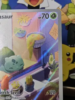 Pokemon TCG 🍁 Bulbasaur 143/142 Sv07: Stellar Crown Illustration Rare IR NM/M - Image 5