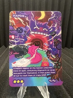 Scalpgar (Gengar) 91/90 - Set Hit Holo - Pokedoodles Set 1 Fan Art- Pokemon - Image 1
