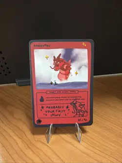 Garrydos (Gyarados) 87/90 - Pokedoodles Set 1 Fan Art - Pokemon - Image 1