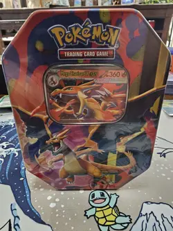 Pokemon TCG Mega Charizard Y EX Tin - Image 1