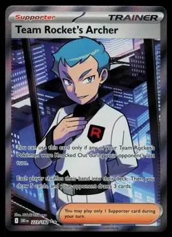 Team Rocket's Archer 223/182 - Pokemon Destined Rivals - Ultra Rare (NM) - Image 1