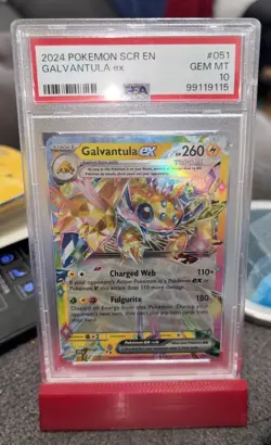 Pokemon Galvantula EX Double Rare Holo 260 HP Sv07 Stellar Crown 051/142 PSA 10 - Image 1