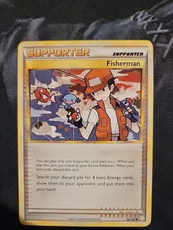 Pokemon Fisherman 92/123 HeartGold SoulSilver LP Condition - Image 1