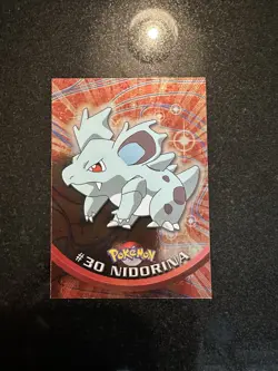 1999 Topps Pokemon T.V. Nidorina #30 Foil BLACK TOPPS LOGO - Image 1