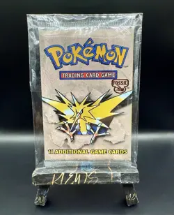Pokemon Fossil Sealed Booster Pack Zapdos Art Vintage WOTC - Heavy - Image 1
