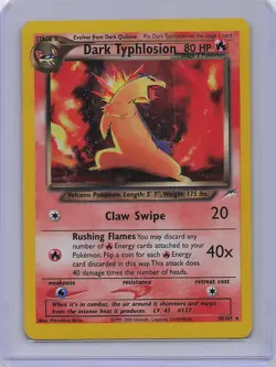 Dark Typhlosion 10/105 Holo Rare Neo Destiny Pokemon Unlimited Holo HP - Image 1