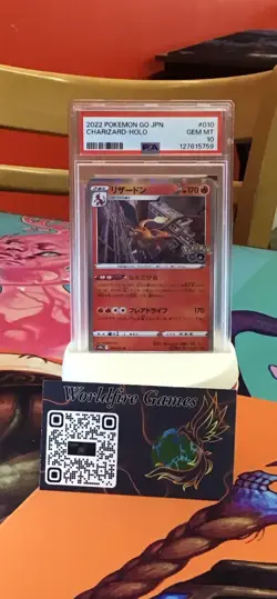 2022 POKEMON GO JPN #010 CHARIZARD-HOLO PSA 10 - Image 1