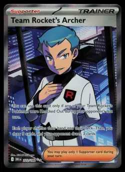 Team Rocket's Archer 223/182 - Pokemon Destined Rivals - Ultra Rare (NM) - Image 1
