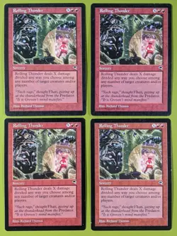 Rolling Thunder x4 Tempest 4x Playset Magic the Gathering MTG - Image 1
