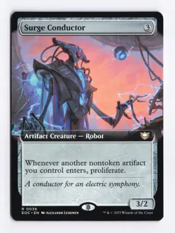Surge Conductor (Extended Art) 0039 (R) MTG Commander Edge of Eternities (EOC) - Image 1