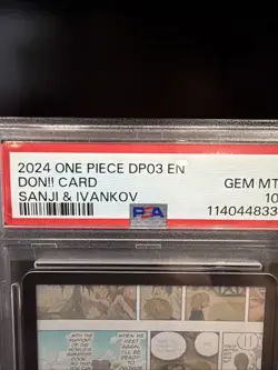 2024 - One Piece - DP Set Vol. 3 EN Don Card!! - Sanji & Ivankov PSA Gem Mint 10 - Image 2