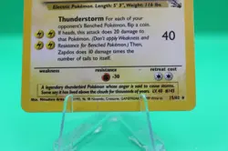 Zapdos 15/62 Fossil Rare | WotC 2000 | Heavy Play HP | Vintage Pokemon Card - Image 4