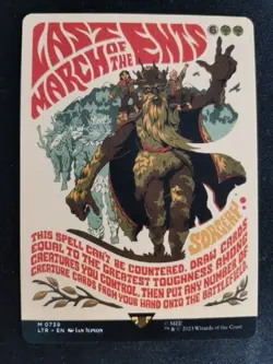 MTG Last March Of The Ents Lotr Poster: Tales of Middle-earth 739 - Image 1