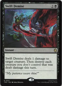 Swift Demise R Commander: Teenage Mutant Ninja Turtles 21 NM MTG - Image 1