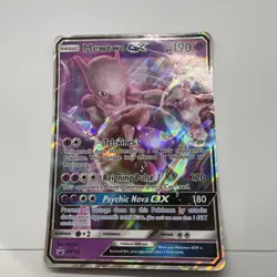 Pokemon TCG Mewtwo GX Sun & Moon SM196 Oversized Jumbo Promo - Image 1