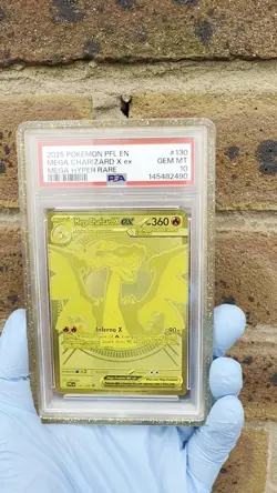 Mega Charizard X ex GEM MT Mega Hyper Rare PSA 10 2025 Pokemon PFL EN #130 - Image 2