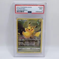 2023 POKEMON SWORD AND SHIELD CROWN ZENITH GG30 FULL ART/PIKACHU PSA 9 - Image 1