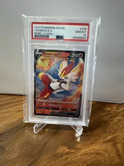 2020 Pokemon: CINDERACE V 035/192 - [Rebel Clash] - Ultra - Gem Mint - PSA 10 💎 - Image 1