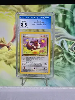Eevee 51/64 Jungle Regular CGC 8.5 Vintage Pokemon TCG NM / Mint + - Image 1