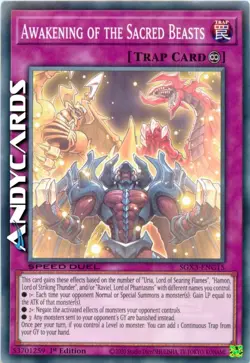AWAKENING OF THE SACRED BEASTS (SPEED DUEL) • Comune • SGX3 ENG15 • 1Ed • Yugioh - Image 1