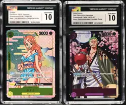 SET 2 CGC 10 GEM Japanese One Piece 2024 O-NAMI ZORO-JUUROU OP06-101 OP05-067 - Image 1