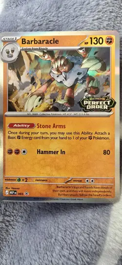 Barbaracle - Perfect Order Prerelease - 065 - Pokemon TCG card - Image 1