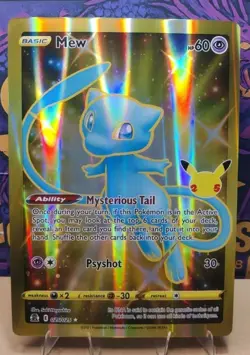 Jumbo Custom Made pokemon Card Mew Not Original TCG for Display Only - Image 1