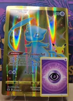 Jumbo Custom Made pokemon Card Mew Not Original TCG for Display Only - Image 2