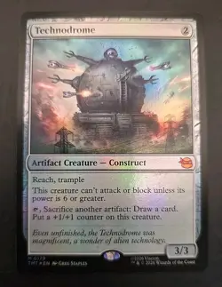 Technodrome Teenage Mutant Ninja Turtles MTG Foil Near Mint - Image 1