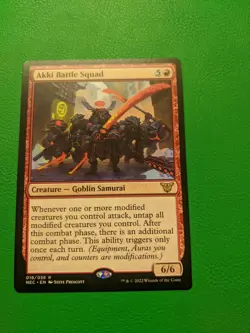 Akki Battle Squad Commander: Kamigawa: Neon Dynasty Regular - Image 1