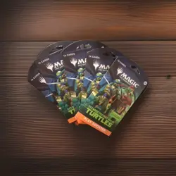 MTG TMNT Play Booster Sleeved Packs Lot of 5 Factory Sealed Turtles x Magic - Image 1