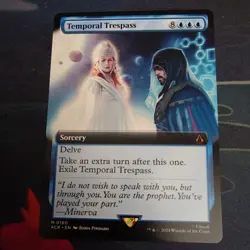 MTG Temporal Trespass (Extended Art) [Assassin's Creed] Near Mint - Image 1