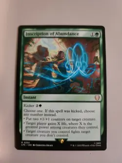 MTG Inscription of Abundance Tales of Middle-earth Commander 0251 Regular Rare - Image 1
