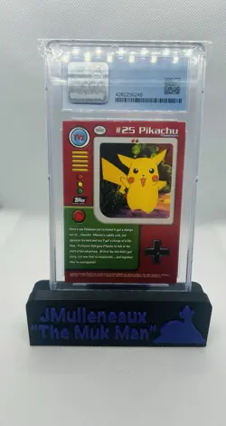 1999 Pokemon Topps Pikachu Third Print Silver Foil CGC 9 - Image 2