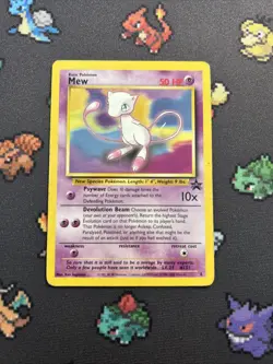 Mew Promo 8 MP -Vintage Rare Pokemon Card- Black Star Promo (8q) - Image 1