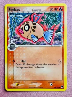 Feebas 49/101 EX Dragon Frontiers | 2006 Vintage Pokemon TCG Card Non Holo | LP - Image 1