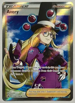 Avery 187/198 (NM) Full Art Sword & Shield: Chilling Reign 2021 Pokemon TCG - Image 1