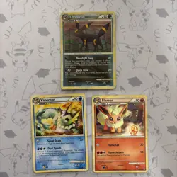 Umbreon Reverse Holo Flareon Vaporeon Uncommon Undaunted Pokemon NM/M - Image 1