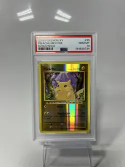 2016 Pokemon XY Evolutions Reverse Foil Holo Pikachu #35/108 Rare PSA 10 - Image 1