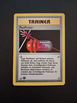 Pokemon German 1st Edition base set PlusPower NM 84/102 - Image 1
